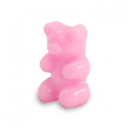 Resin gummy bear kraal 17mm Hot pink